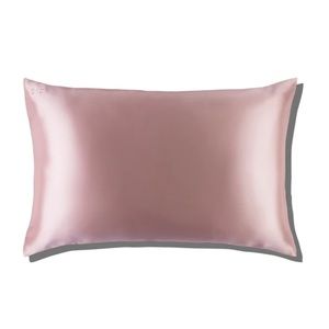 TWO silk pillow cases | Standard / Queen | Navy & Pink